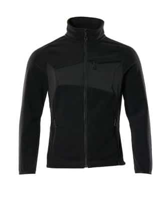 Fleecejakke sort 4xl
