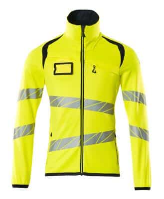 Fleece hi-vis gul/mørk marine 4xl