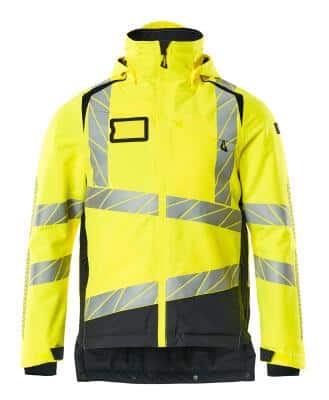 Jakke hi-vis gul/mørk marine l