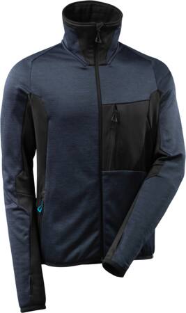 Fleecetrøje mørk marine sort 3xl