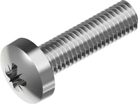 Maskinskrue 5x35mm a2 ph pz2 din 7985 z