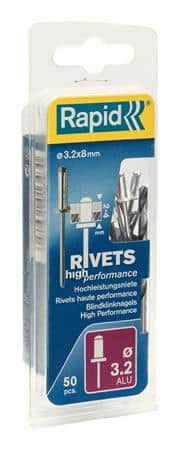 Nitte aluminium-stål ø3,2x8mm