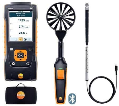 Testo 440 flow kombisæt 2 med bluetooth