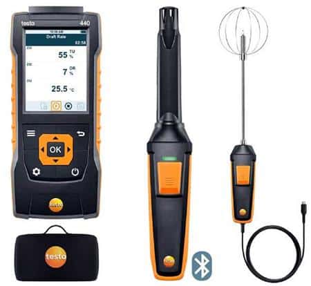 Testo 440 indeklima kombisæt med bluetoo