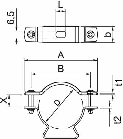 Afstandsbøjler varmgalvaniseret 14-17mm