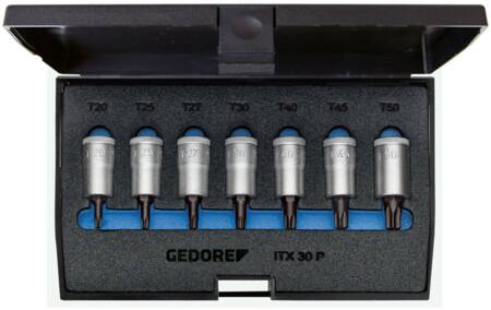 Toppesæt 3/8 7 dele torx t20-t50