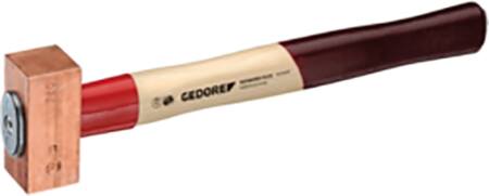 Kobberhammer 1000g med træskaft hickory