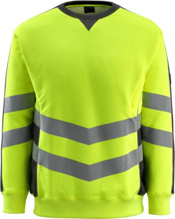 Sweatshirt wigton hi-vis gul/sort l