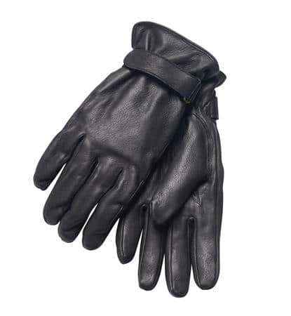 Hjorteskinds handske sort s/m