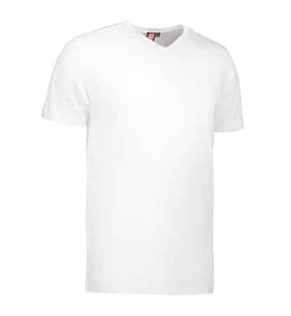 T-time t-shirt v-hals hvid l