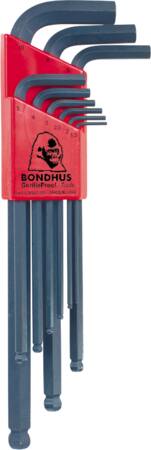 Sekskantnøglesæt 1,5-10mm m/kg