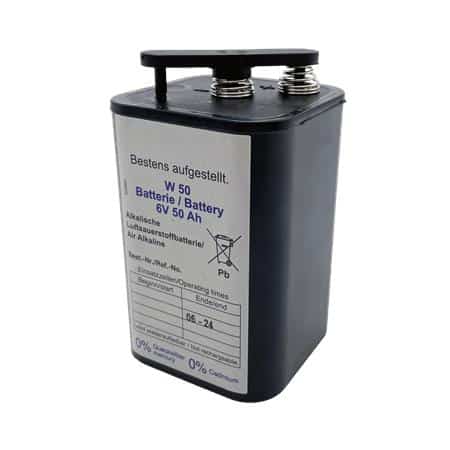 Batteri 6v fjeder f/blinklygte 50 ah
