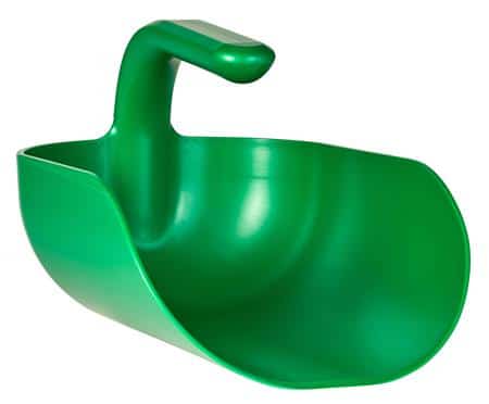 Ergonomisk håndskovl, 2 liter, grøn