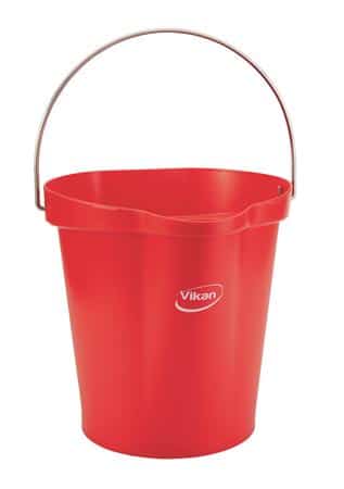 Spand, 12 liter, rød