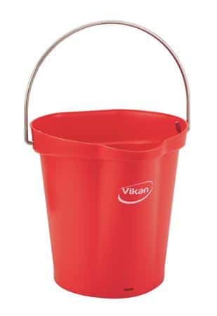 Spand, 6 liter, rød