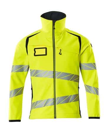 Softshell hi-vis gul/mørk marine l