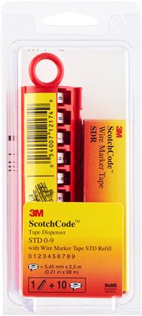 Tape mrk 0-9 refill handy marker