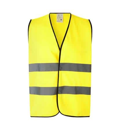 Arbejdsvest fluorescerende gul l/xl