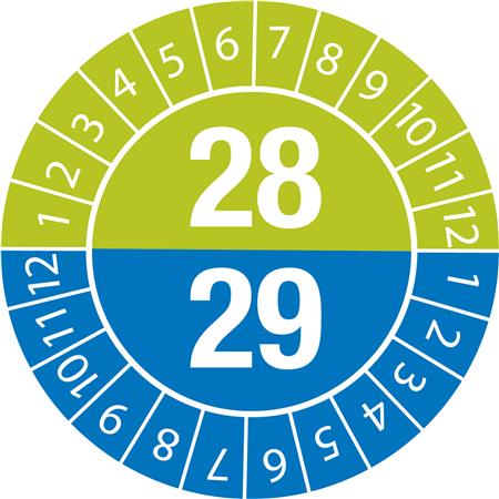 årstalmærkat / label 2027-2028 ø20