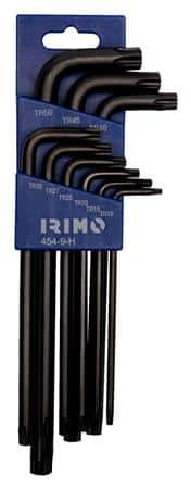 Torx nøglesæt med boring tr10-tr50
