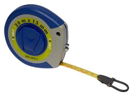 Målebånd 20mx13mm med bælteclips