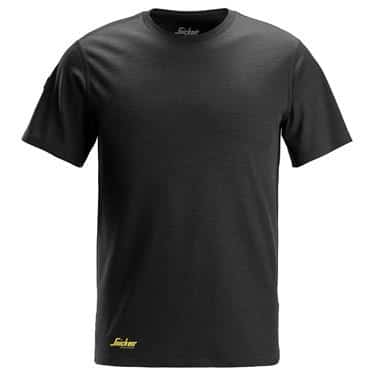 T-shirt merinould sort m