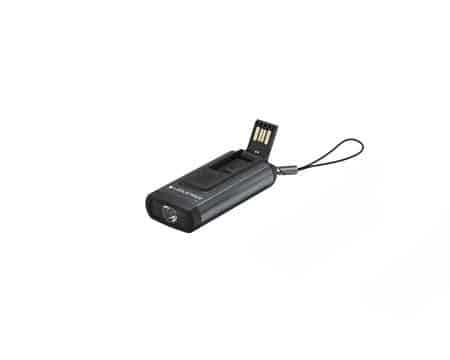 Genopladelig nøgleringslygte. 400 lumen