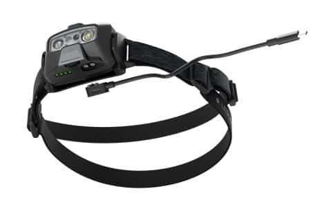 Genopladelig pandelampe. 800 lumen. ip68