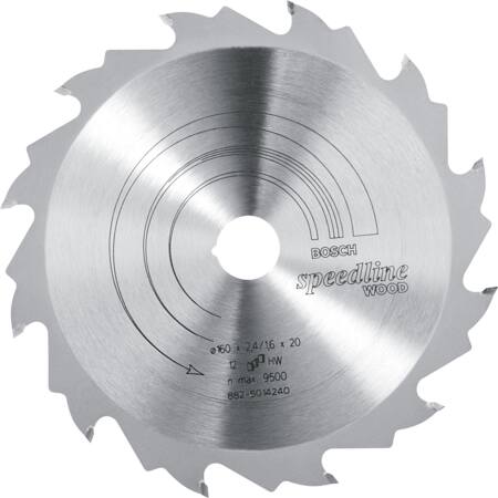 Rundsavkl.speedline wood 160x20