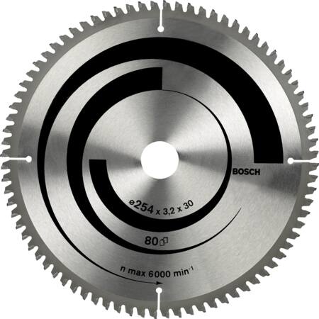 Rundsavkl ø254x30mm 80t -5 alu