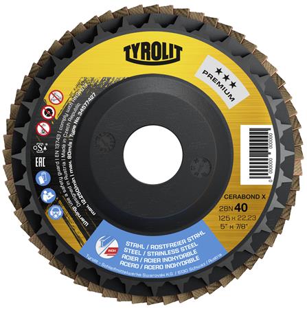 Prem lamelrondel 125x22,23 ca40+q-b