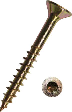 Spunskrue uh t30 6,0x120mm guldkromat