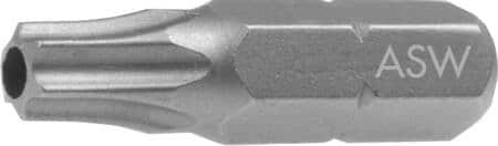 Bits torx 20 med boring 25mm 1/4