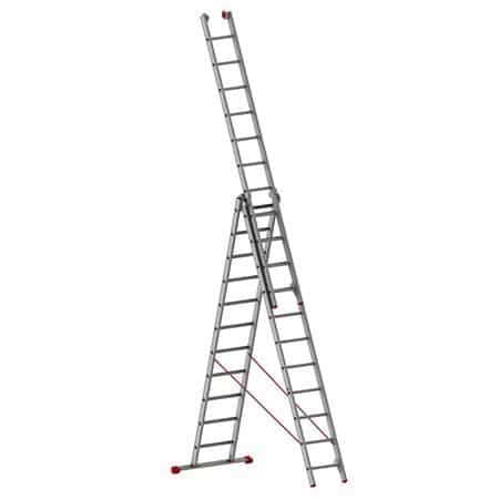 Kombistige 3-delt 3x11 trin