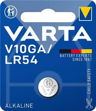 Batteri v10ga lr54 1,5v 50mah