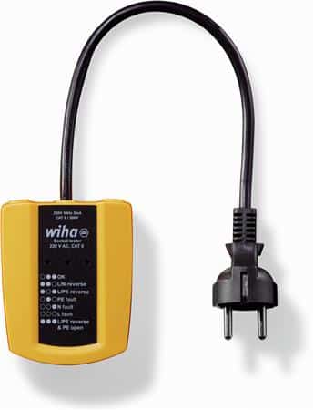 Stikkontakttester 230v ac sidejord