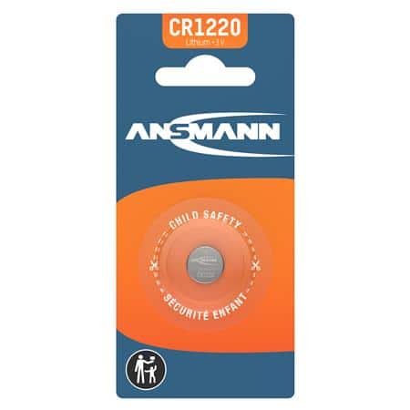 Cr1220 knapcelle batteri 3v/36mah li