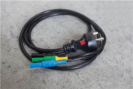 Testledning med dansk edb-stik