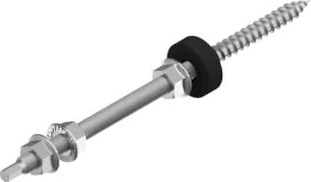 Ansatsskrue 10x200mm a2 komplet