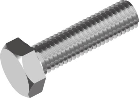 Sætbolt m10x25mm a2 sw17 u/møtrik din933