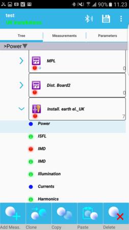 Metrel amesm android app to xc