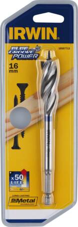 Sneglebor bluegroove power 16mm