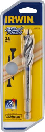 Sneglebor bluegroove power 18mm