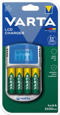 Lader power lcd 2t 4xaa2500mah