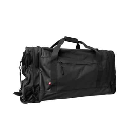 Stor sportstaske trolley sort one size