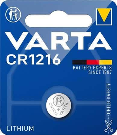 Batteri cr1216 3,0v 25mah