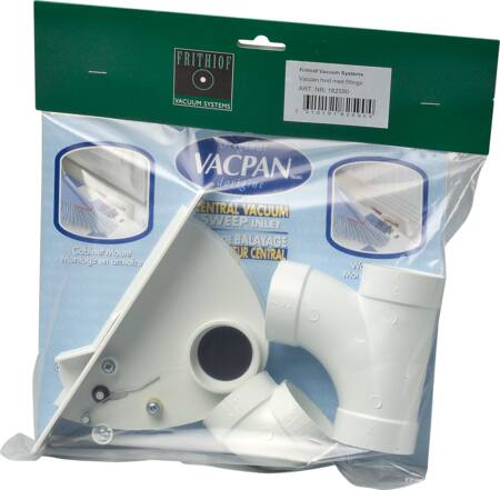 Vacpan hvid 4,2x17cm m/fittings
