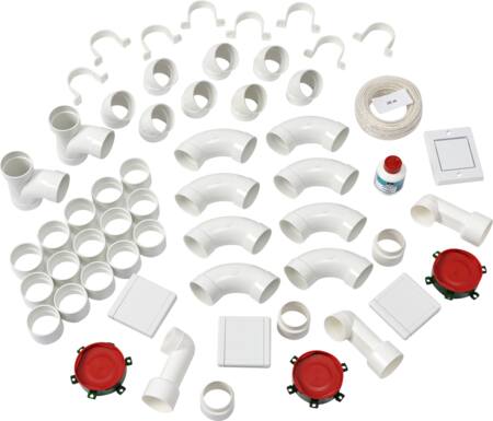 Fittingspakke m/3 sugekontakt+fittings