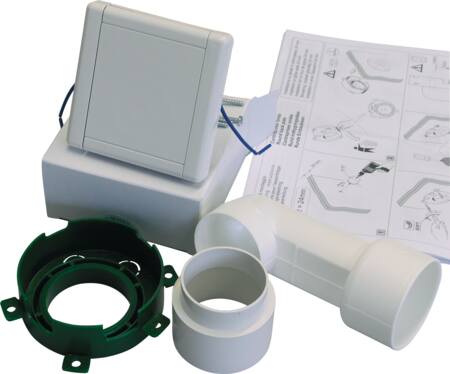 Sugekontakt hvid design m/fittings