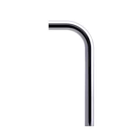 Afløbsrør 32x160x600mm 90grd krom plast